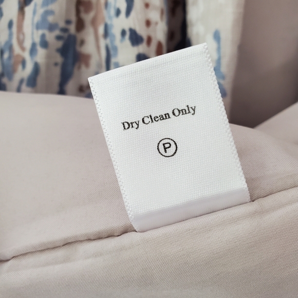 COLDWATER CREEK L 100% Linen Open Front Blazer Jacket 3/4 Sleeve Watercolors EUC - Picture 7 of 15